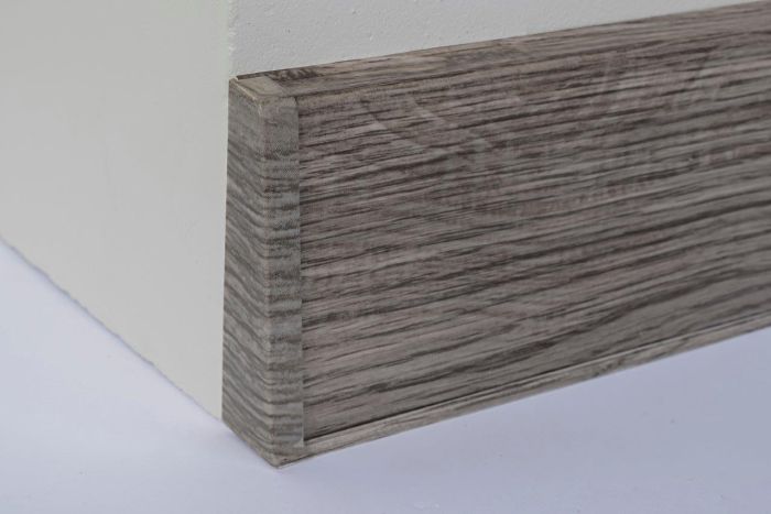 Põrandaliistu ots PVC Dark Pine vasak 22 x 75 mm