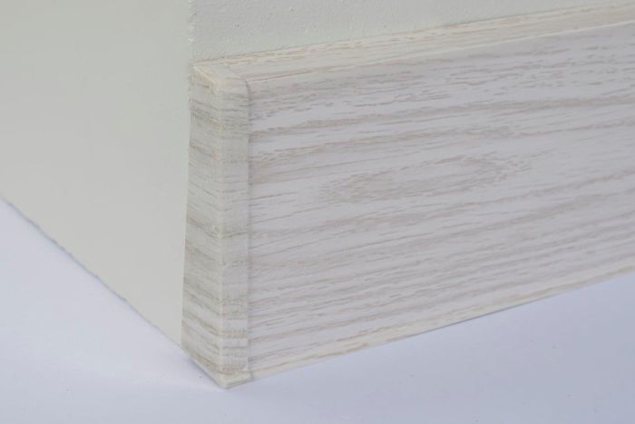 Põrandaliistu ots PVC Aspen Oak vasak 22 x 75 mm