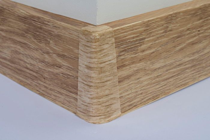 Põrandaliistu välisnurk PVC Liguria Oak 22 x 75 mm