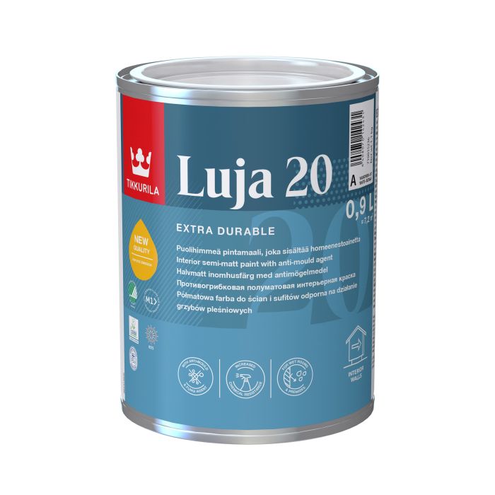 Seinavärv Tikkurila Luja 20 C ainult toonimiseks 0,9 l