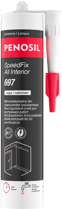 Akrülaatliim Penosil SpeedFix All Interior 697 valge 290 ml