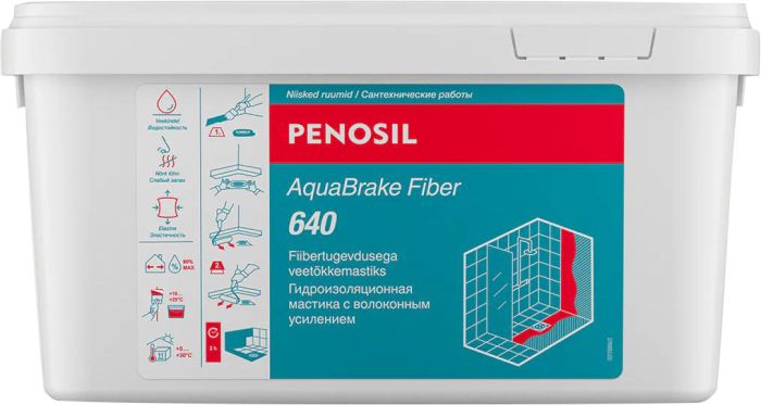 Hüdroisolatsioonimastiks Penosil AquaBrake Fiber 640 1,3 kg