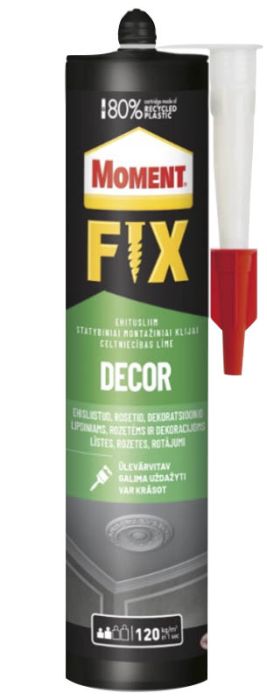 Ehitusliim dekoratiivelementidele Moment Fix Decor 380 g