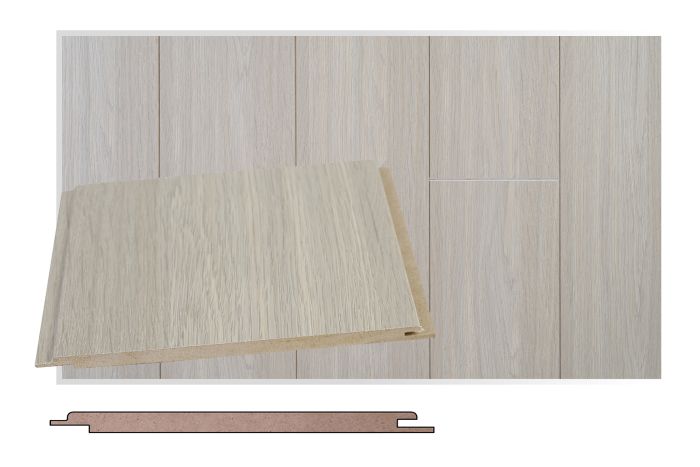 Laepaneel Maler MDF vanilla tamm, 6 x 160 x 1200 mm