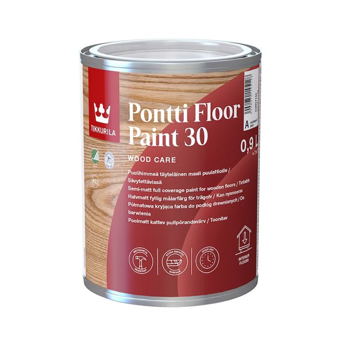 Puitpõrandalakk Tikkurila Pontti Floor Lacquer 30 0,9 l