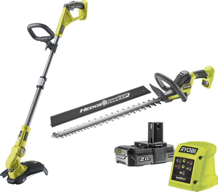 Akutrimmer+hekilõikur Ryobi RY18LT18HTA-120