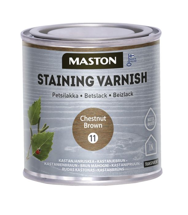 Peitslakk Maston Staining Varnish 250 ml 11 Kastanpruun