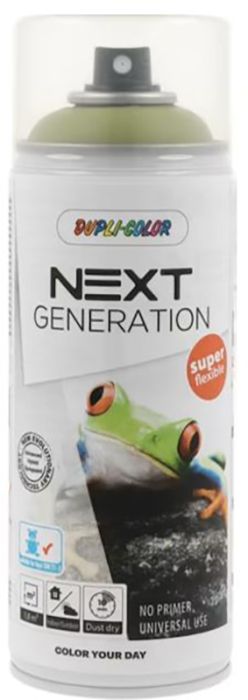 Aerosoollakk Dupli-Color Next Generation 400 ml mistletone green satin matt