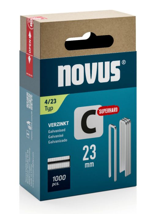 Klambrid Novus C4/23 mm tsingitud 1000 tk