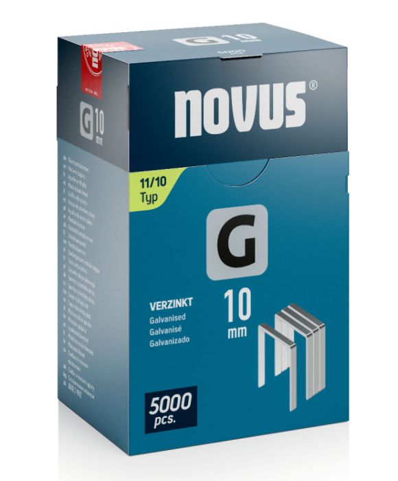 Klambrid Novus G11/10 mm tsingitud 5000 tk