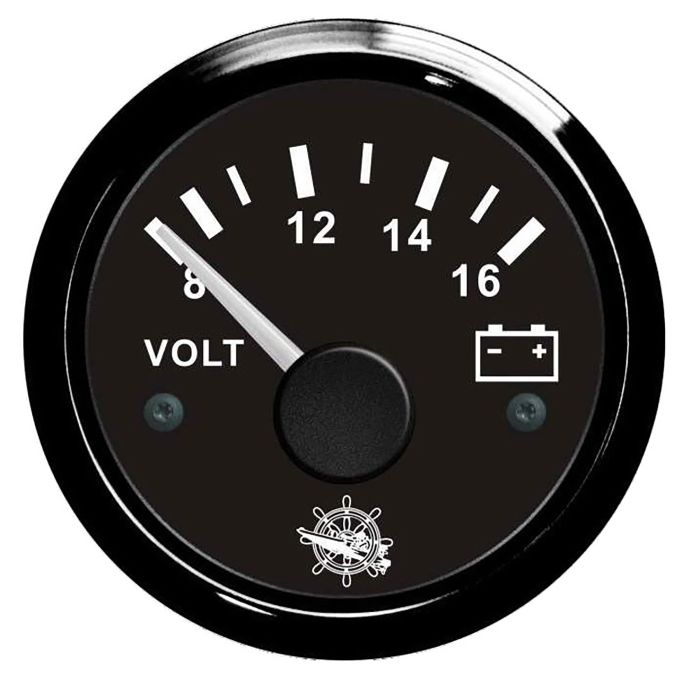 Voltmeeter Osculati 12 V must Ø 57 mm