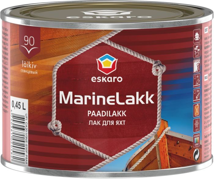 Paadilakk Eskaro MarineLakk 90 kirgas 0,45 l