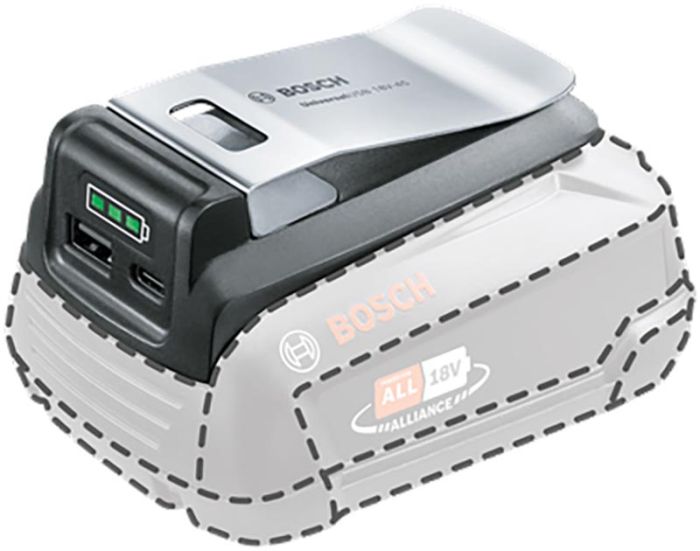 Akuadapter Bosch UniversalUSB 18V-45