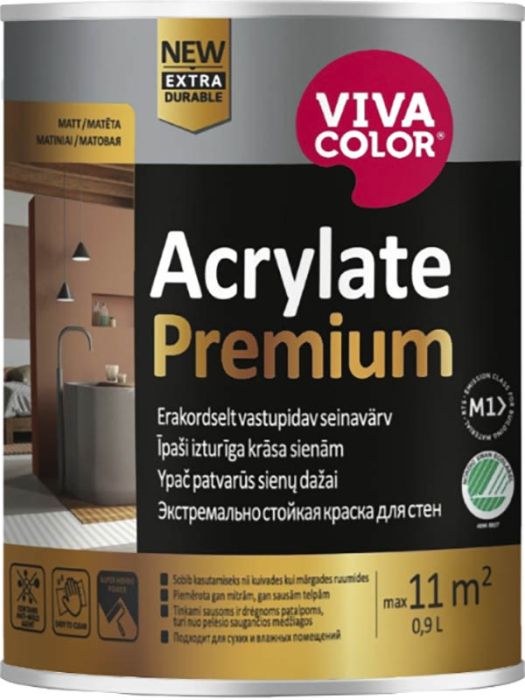 Sisevärv Tikkurila Acrylate Premium 0,9 l