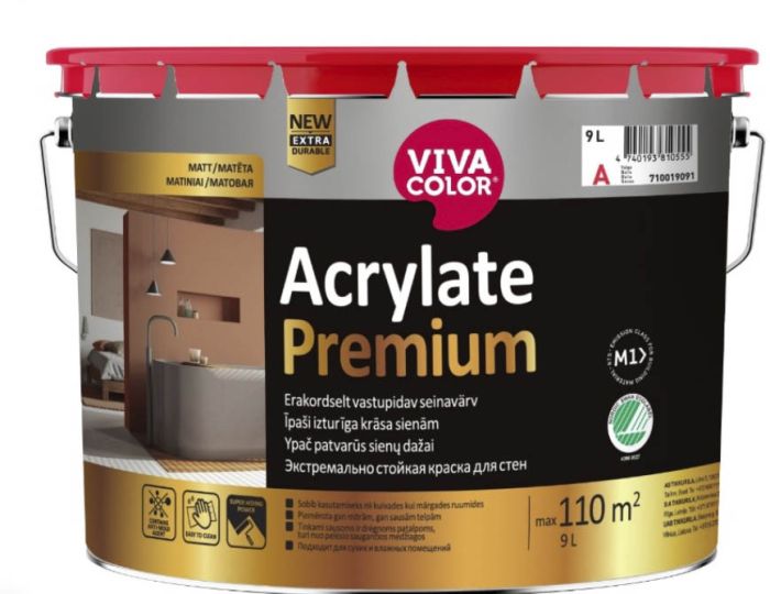 Sisevärv Tikkurila Acrylate Premium 9 l