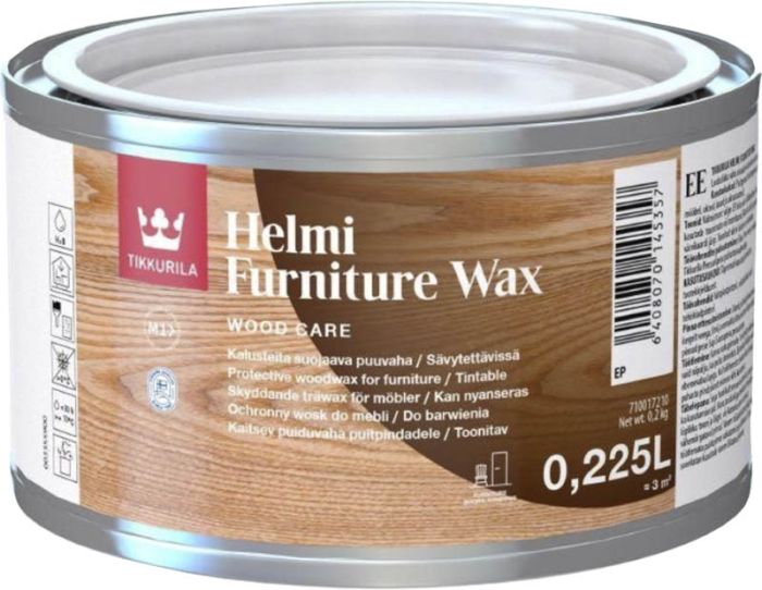 Mööblivaha Tikkurila Helmi Furniture Wax EP 0,225 l, värvitu