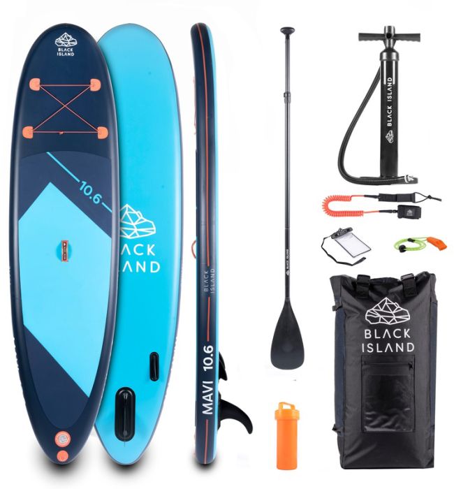 SUP laua komplekt Black Island Mavi 10'6