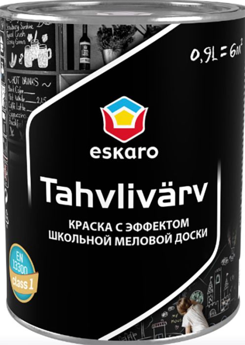 Tahvlivärv Eskaro 0,9l, must