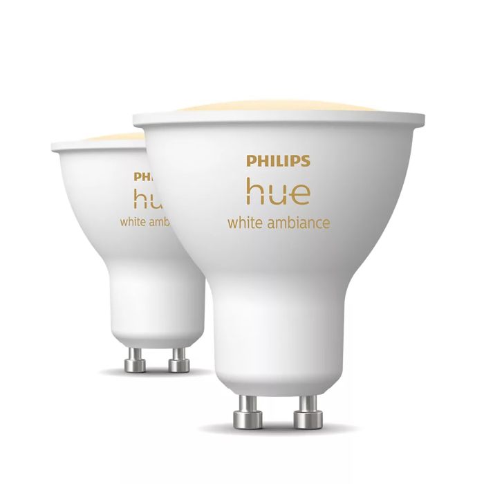 Nutilamp Philips Hue white ambiance GU10 2 tk/pk