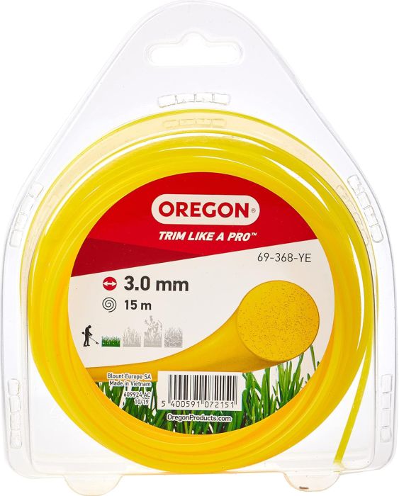 Trimmerijõhv Oregon 3,0 mm x 15 m, kollane