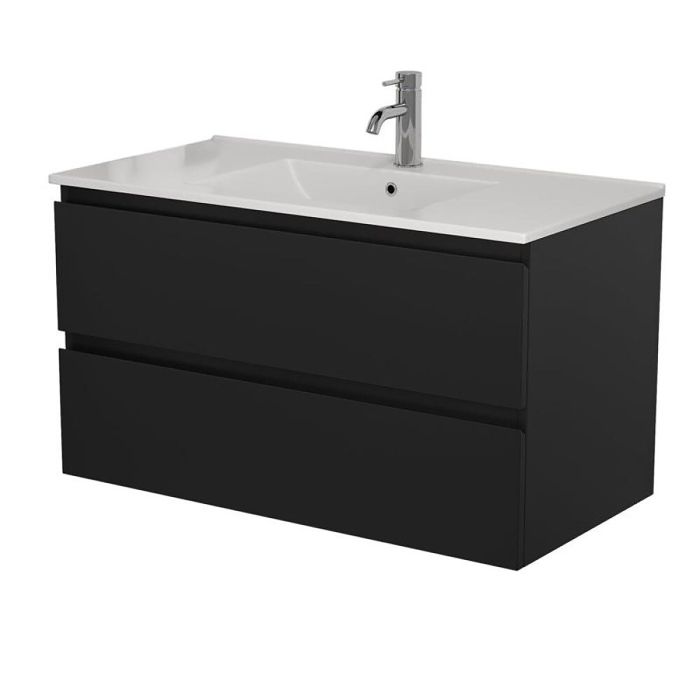 Valamukapp 90 cm  ja valamu 91 cm Camden must