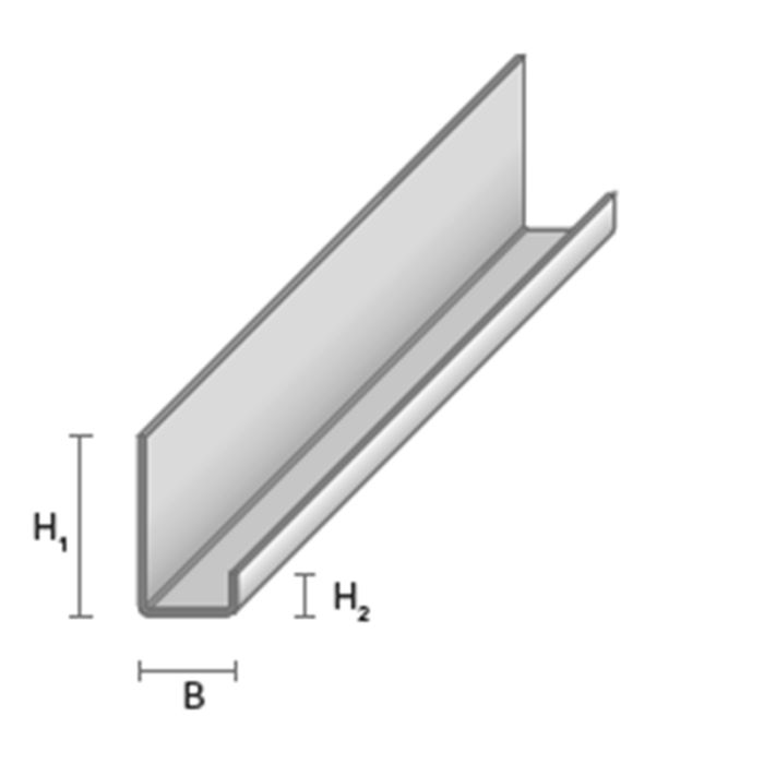 J- profiil J-13 3000 mm 0,55 ZN