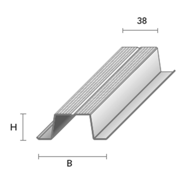 Teraskarkass- mütsprofiil MP 27 3000 mm 0,5 ZN