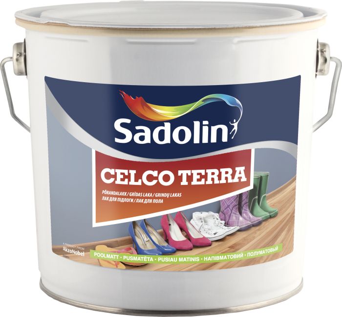 Põrandalakk Celco Terra, poolmatt 2,5 l