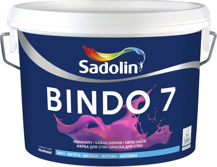 Seinavärv Sadolin Bindo 7 BW valge 2,5 l