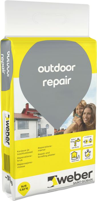 Parandus- ja tasandusbetoon Weber Outdoor Repair 15 kg